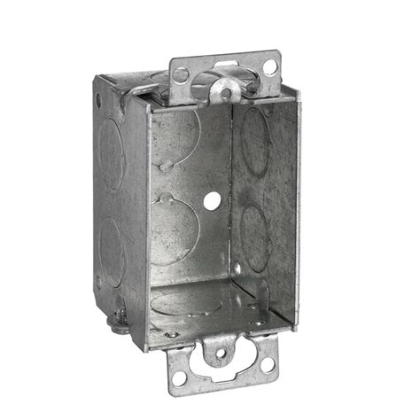 gang box metal holder|single gang electrical box metal.